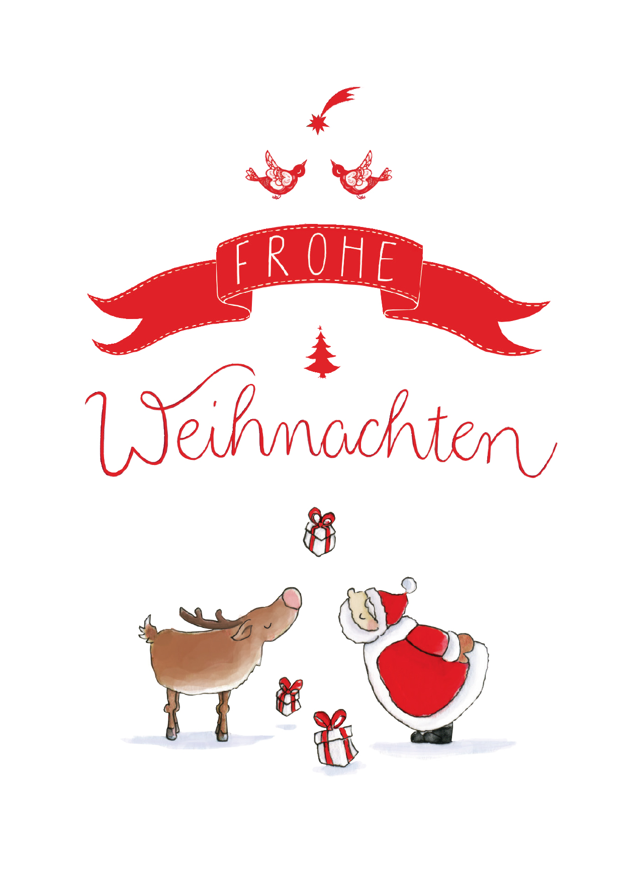 Postcard - Tabea Güttner - Frohe Weihnachten Postcard - Tabea Güttner - Frohe Weihnachten
