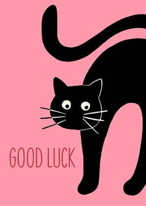 Postkarte - andrea liesert - good luck Postkarte - andrea liesert - good luck