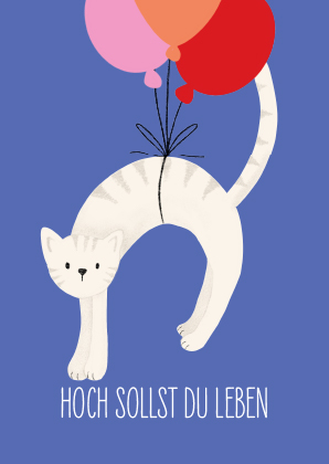 Postkarte - andrea liesert - hoch sollst du leben Postkarte - andrea liesert - hoch sollst du leben
