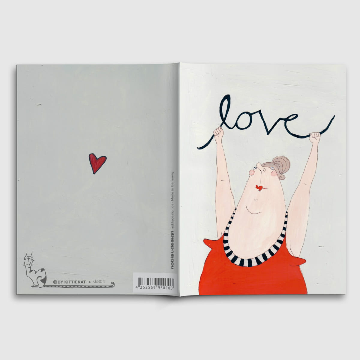 Notizheft A6 - kittiekatstudio - love