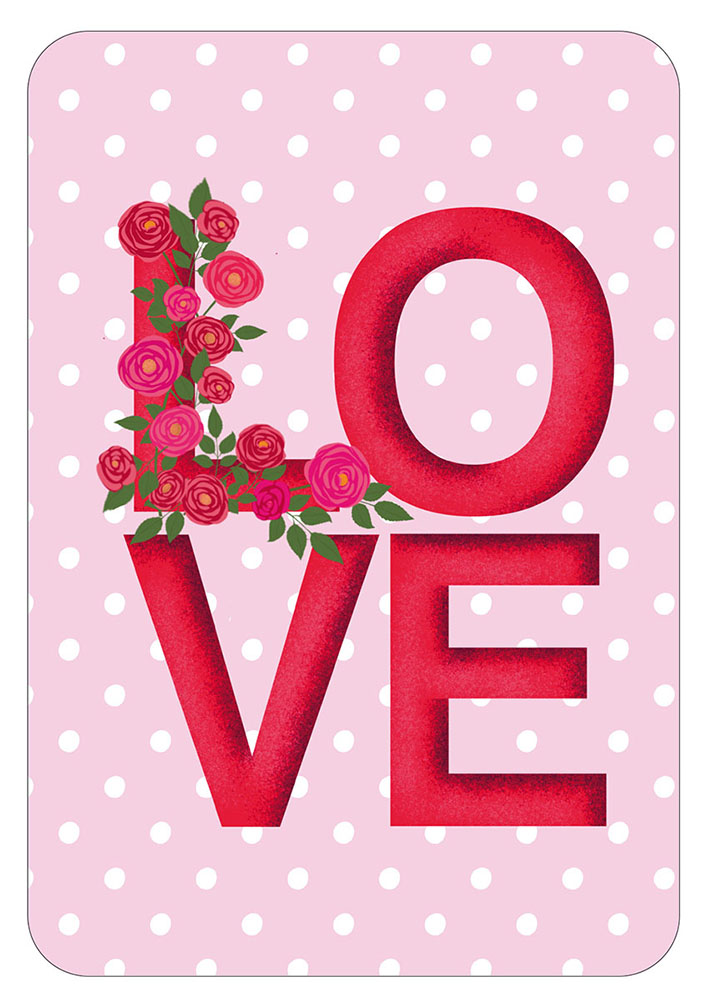 Postcard - Toni Starck - Lollipop - LOVE