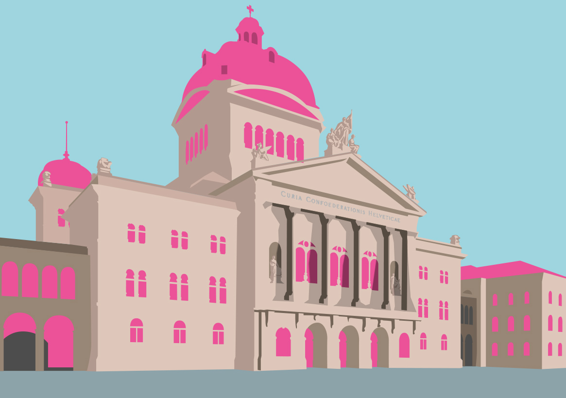 Postcard - Bon Voyage - Bundeshaus Bern Switzerland Postcard - Bon Voyage - Bundeshaus Bern Switzerland
