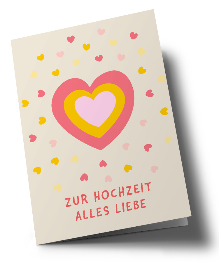 Doublecard C6 - nola - zur Hochzeit alles Liebe