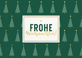 Postkarte - La Card - Dreiecksbäumchen
