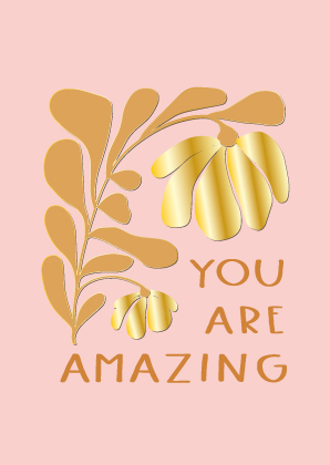 Postkarte - Toni Starck - Amazing Pink Caramel Postkarte - Toni Starck - Amazing Pink Caramel