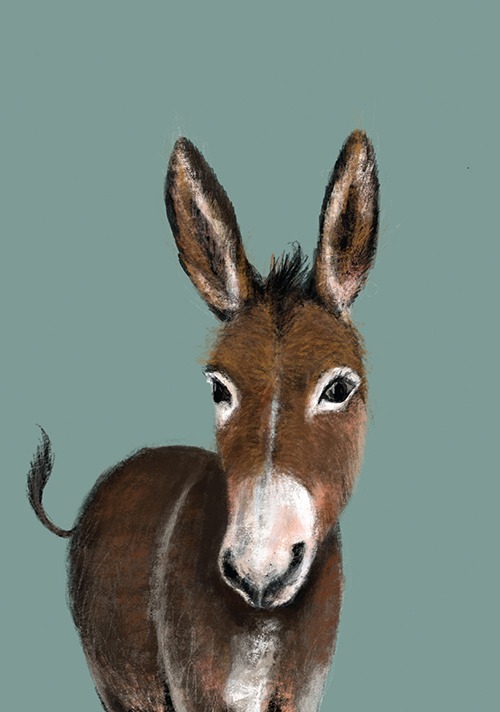 Postkarte - Tabea Güttner - Esel Postkarte - Tabea Güttner - Esel