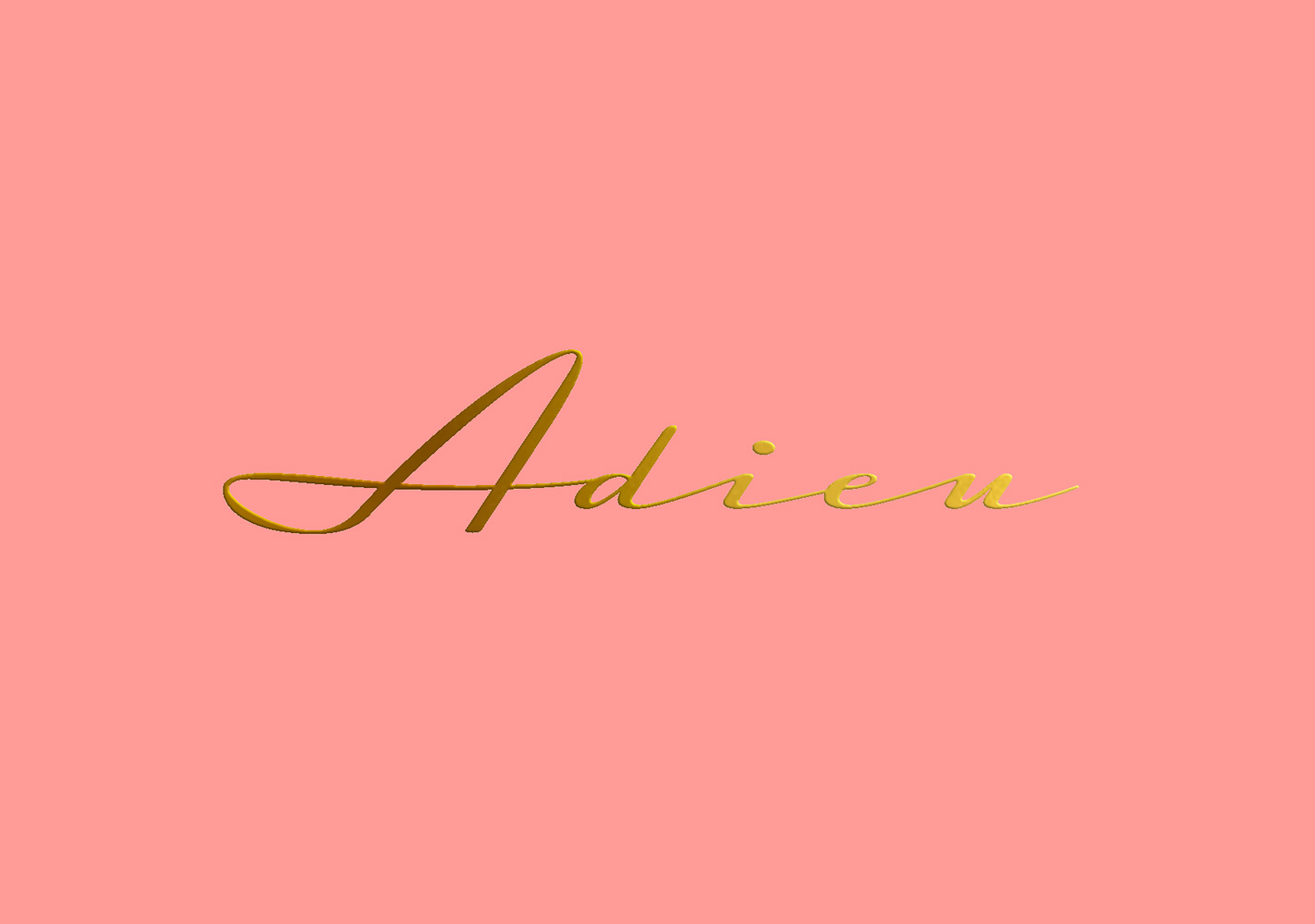 Postcard - pure - adieu