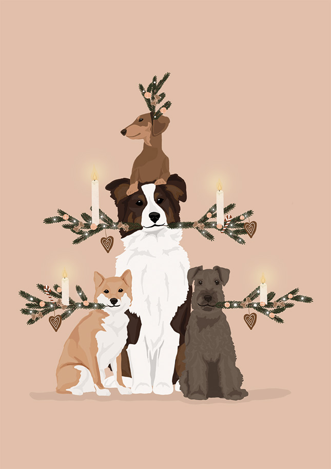 Klappkarte C6 - Alfie's Greetings - Christmas Tree