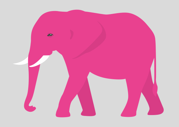 Postcard - luminous - Elefant Postcard - luminous - Elefant