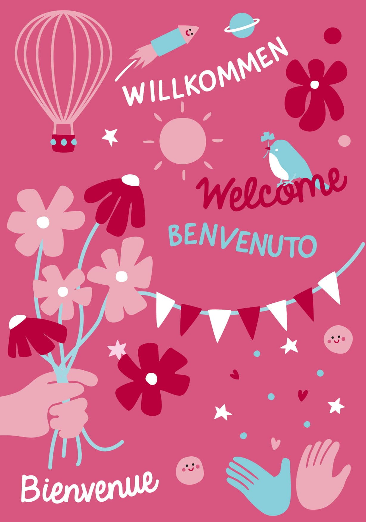 Postcard - poppins - welcome
