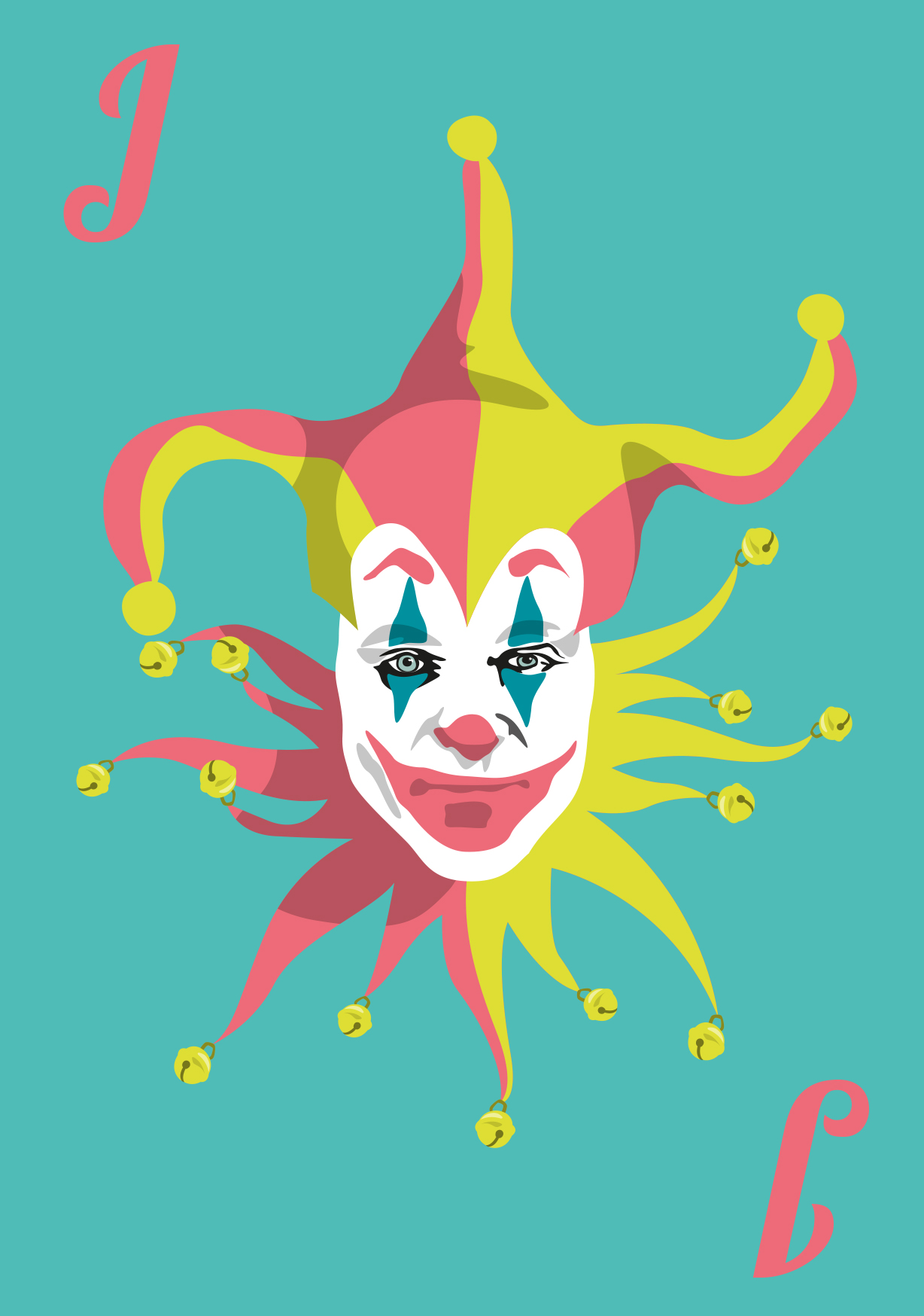 Postcard - luminous - Joker Postcard - luminous - Joker