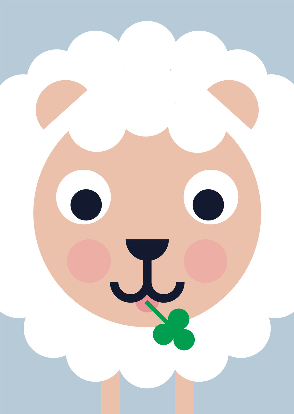 Postcard - Designfräulein - Funny Faces - Sheep