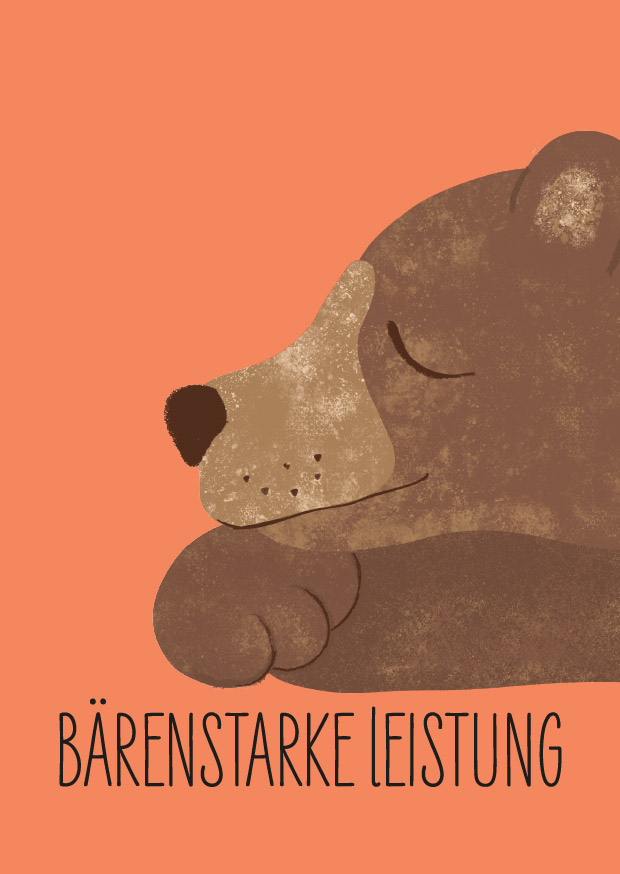 Postcard – Andrea Liesert – Bärenstarke Leistung