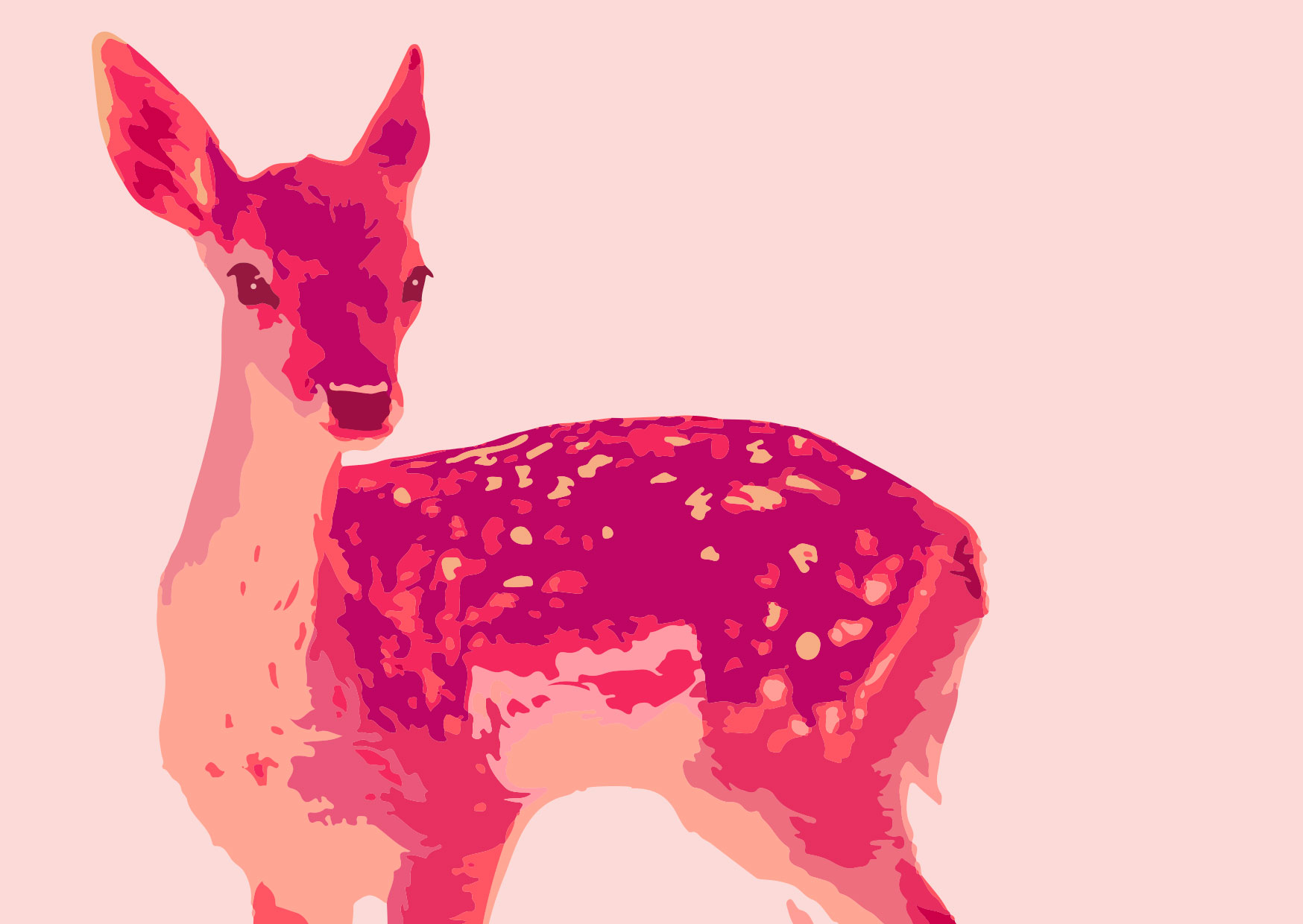 Postcard - Toni Starck - animal deer