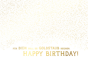 Klappkarte C6 - La Card - Goldstaub