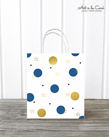 Geschenktüte Midi - Kreise, blau