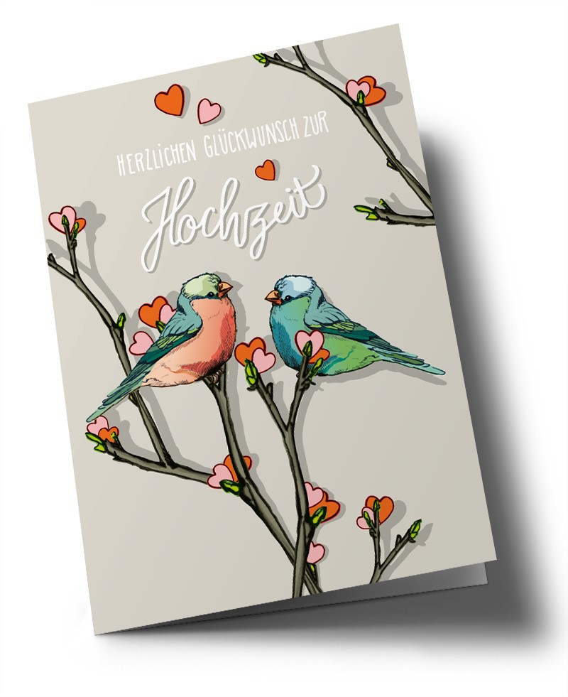 Doublecard B6 - illi - Pina und Pepo Hochzeit