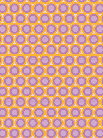Gift wrap - toni starck pattern - Lilac Orange