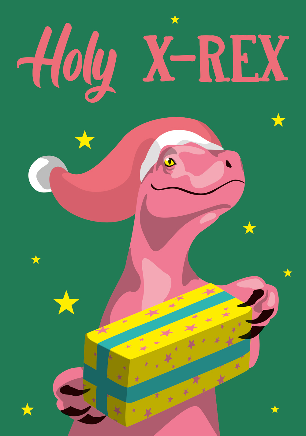 Postkarte - luminous - Holy X-Rex