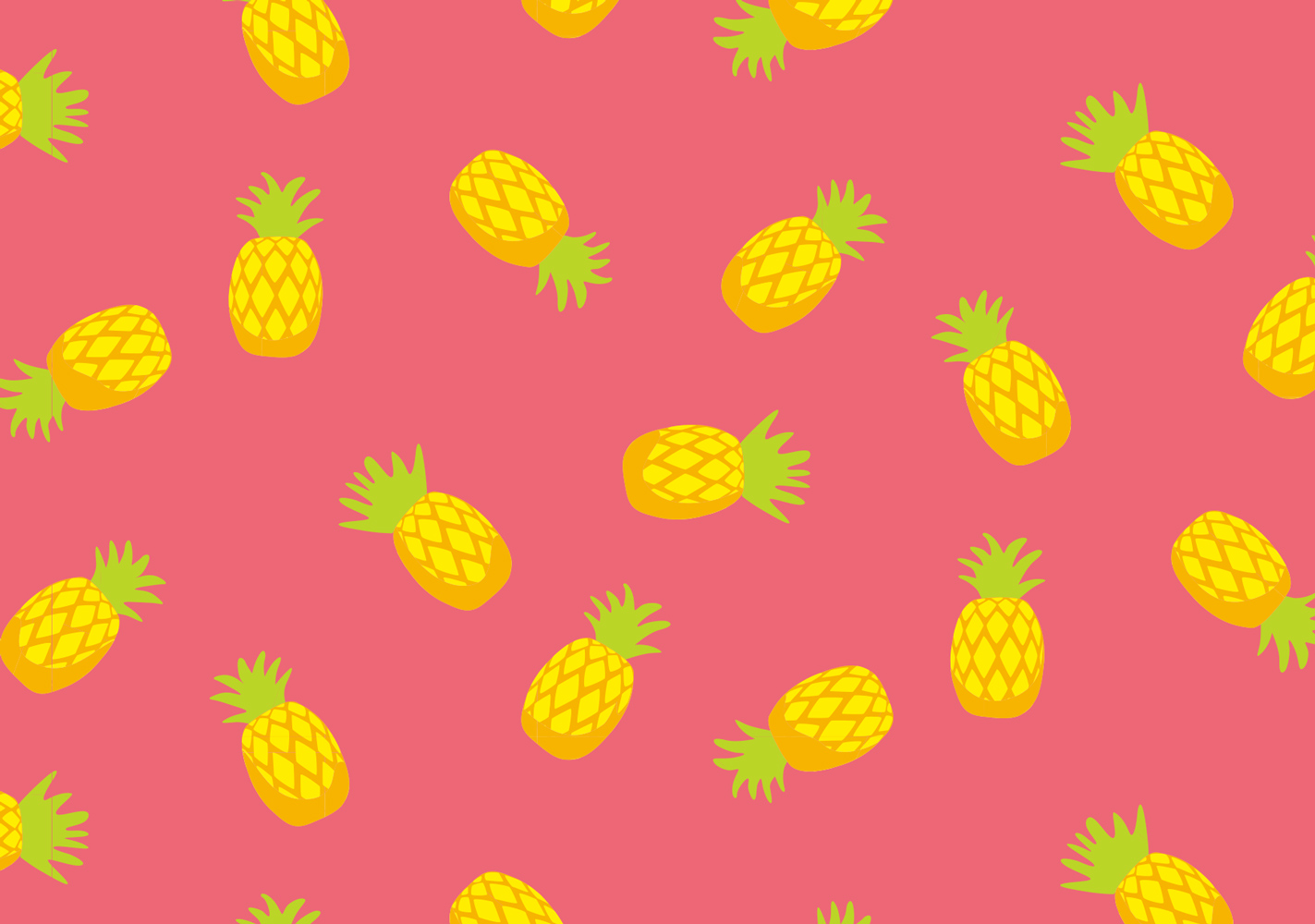 Postcard - neonstyle - Pineapple