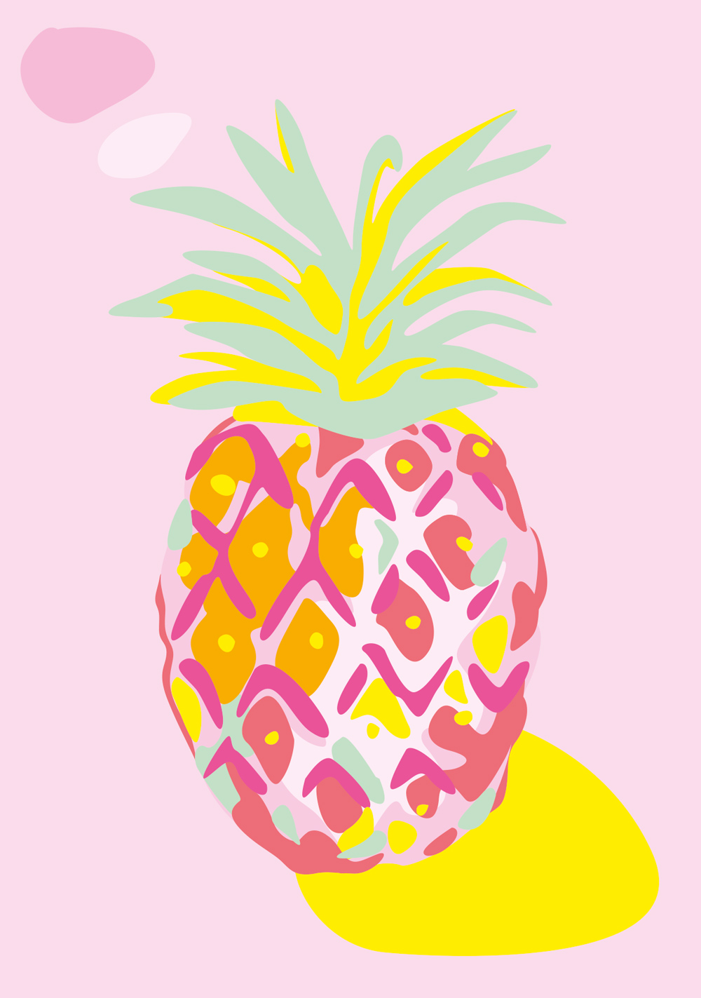 Postkarte - Limoncella - Pineapple