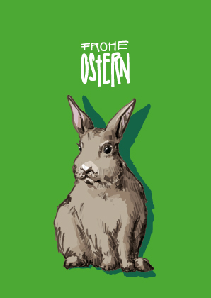 Postcard - illi - Olie Frohe Ostern