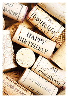 Postkarte - La Card - Birthday cork