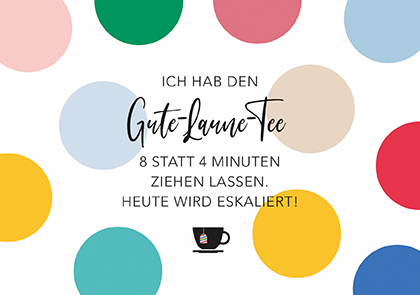 Postkarte - La Card - Gute-Laune-Tee Postkarte - La Card - Gute-Laune-Tee