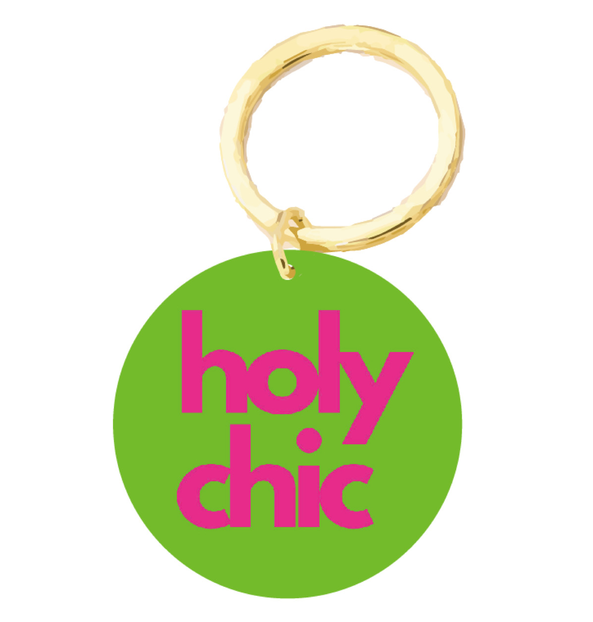 Key ring - Happy Plexis 5 cm - holy chic