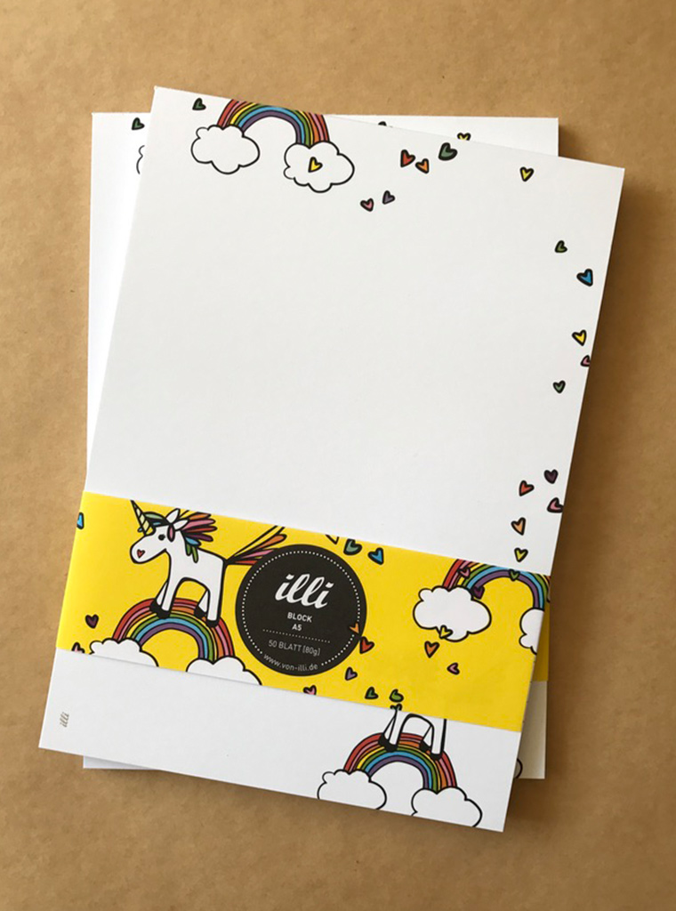 Notepad A5 - illi - Letterhead Tiffi Notepad A5 - illi - Letterhead Tiffi