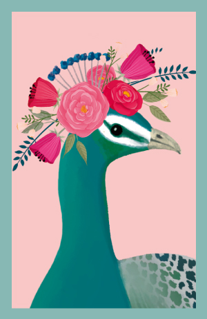 Minicard - Toni Starck - Peacock Minicard - Toni Starck - Peacock