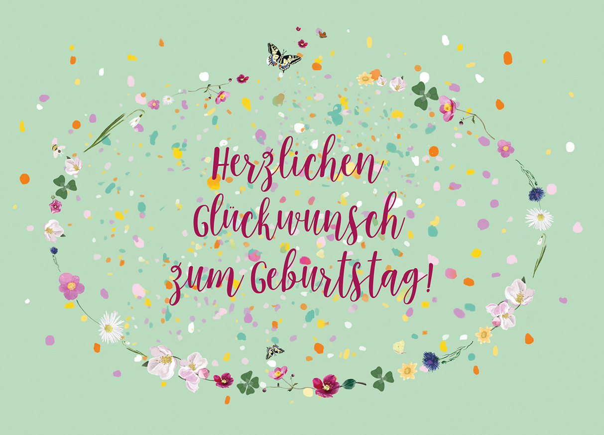 Postkarte - m-illu - Glückwunsch Geburtstag Postkarte - m-illu - Glückwunsch Geburtstag