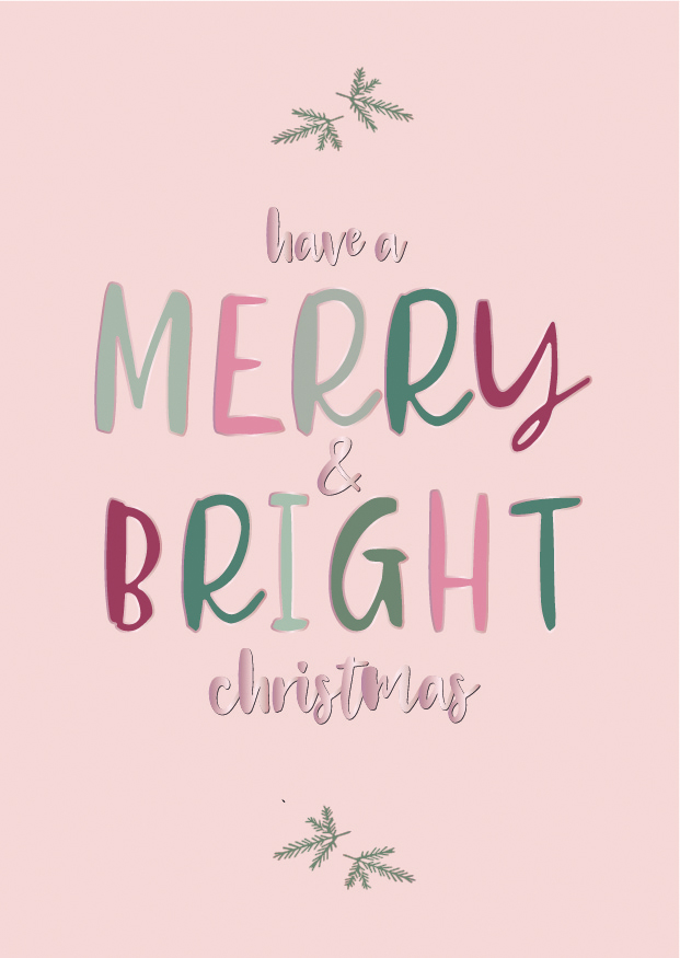 Postcard - Toni Starck - merry and bright