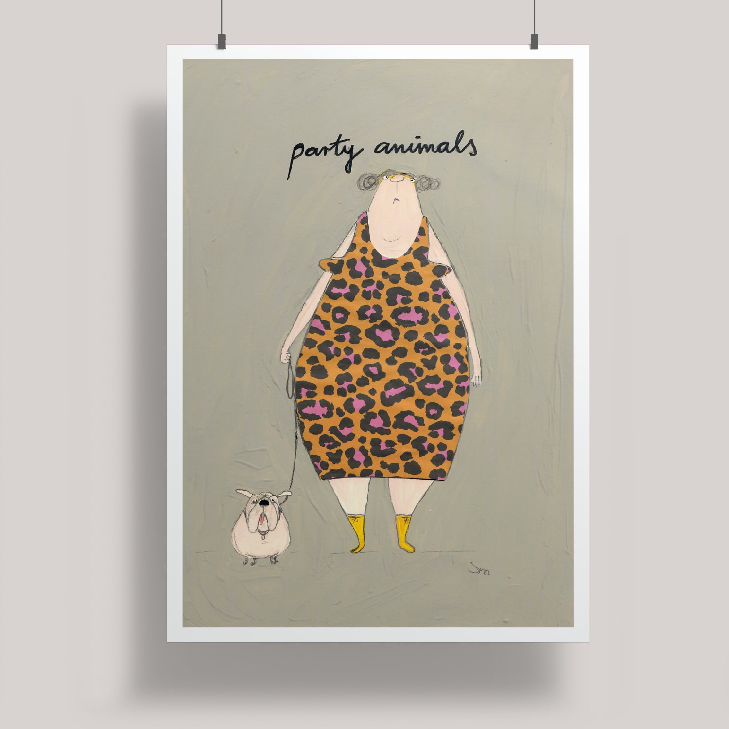 Artprint A3 - kittiekatstudio - party animals