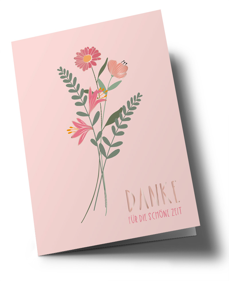 Doublecard C6 - Toni Starck - Flowers Danke