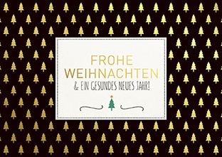 Postkarte - La Card - Bäumchen auf schwarz Postkarte - La Card - Bäumchen auf schwarz