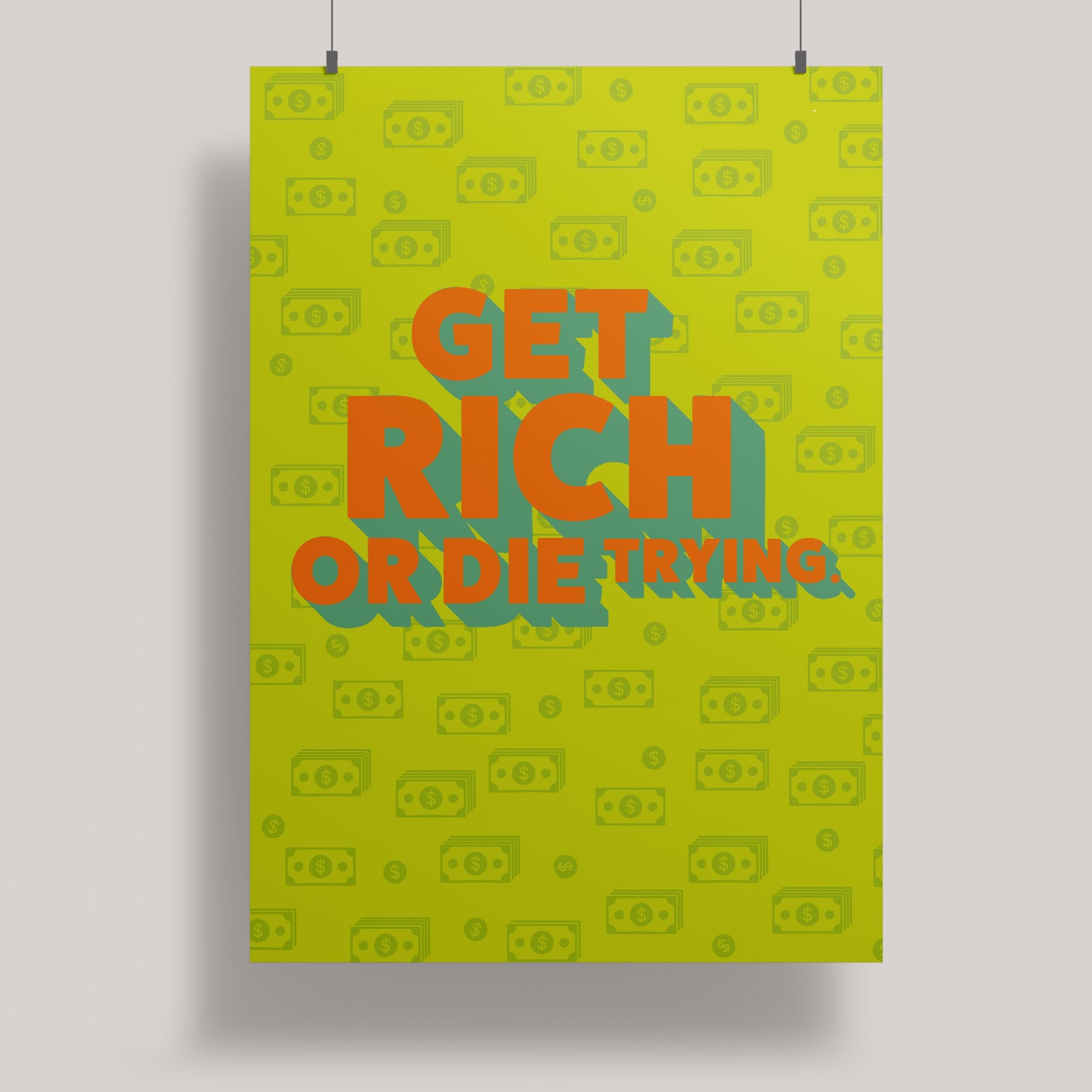 ArtPrint A4 - Modern Art - get rich ArtPrint A4 - Modern Art - get rich