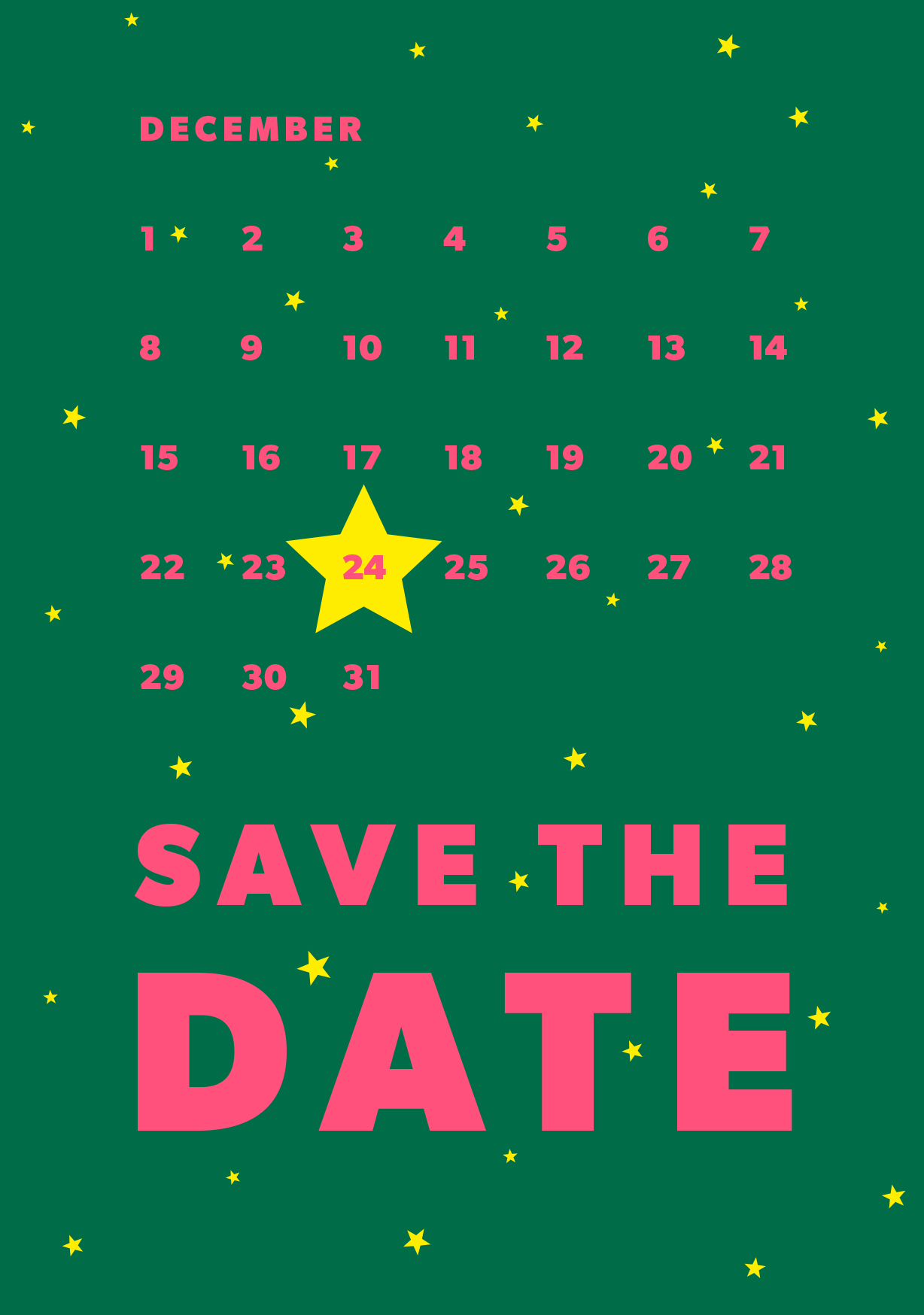 Postcard - luminous - Save the date