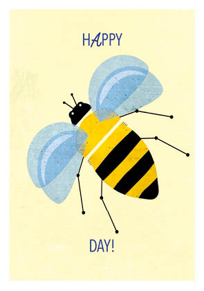 Postcard - Daria Ivanova - Bee Postcard - Daria Ivanova - Bee