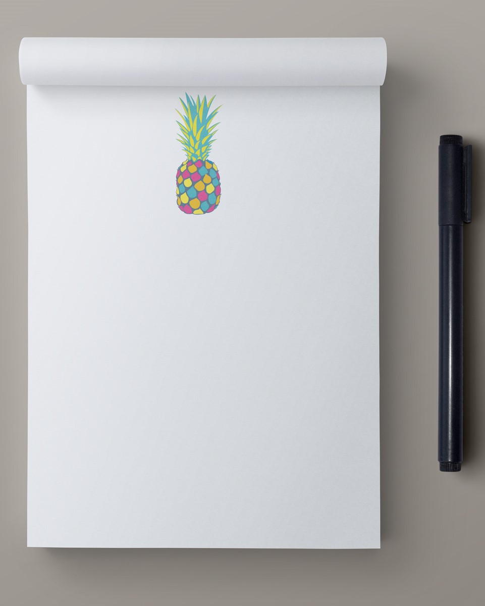 Block A6 - happiness - Ananas Block A6 - happiness - Ananas