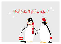 Geschenkanhänger - Pinguine