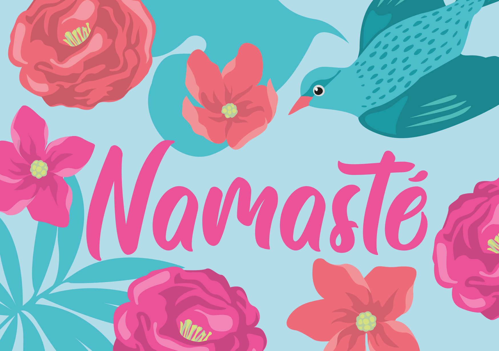 Postkarte - happiness - Namaste Postkarte - happiness - Namaste