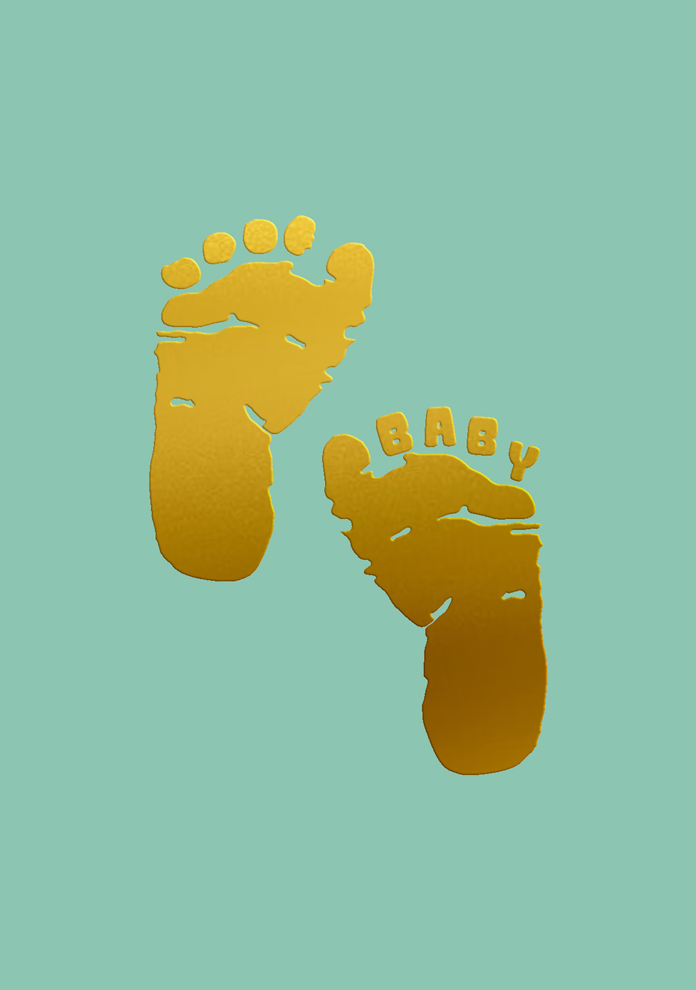 Postkarte - pure - Babyfeet