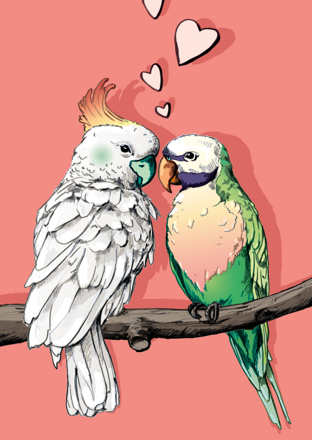 Postcard - illi - Noni und Lou Postcard - illi - Noni und Lou