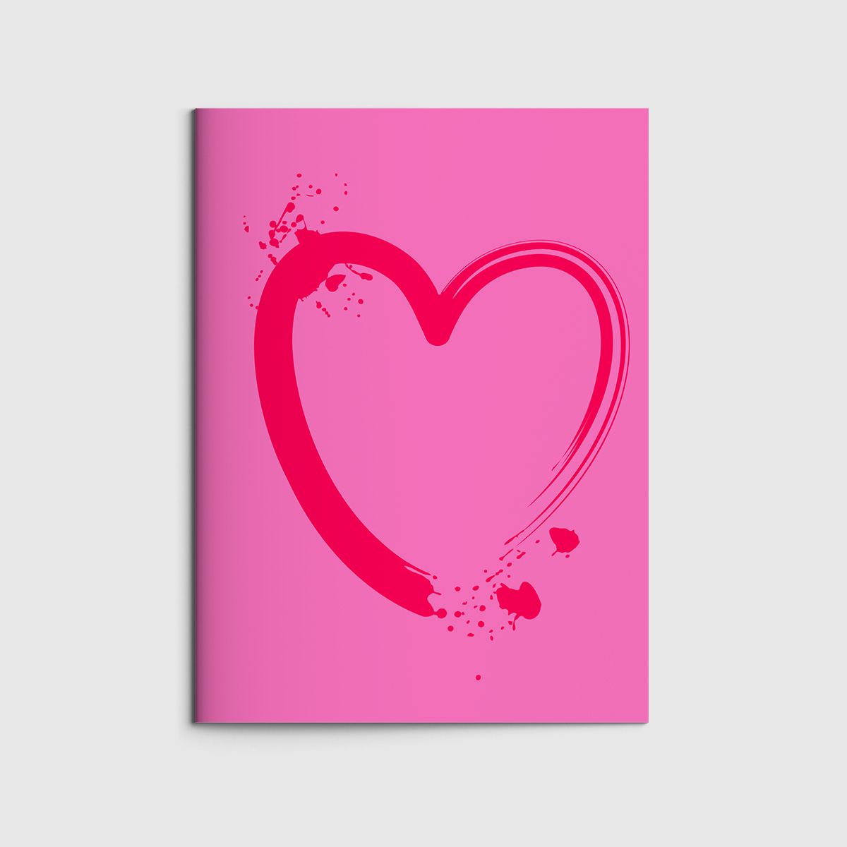 Notizheft A6 - neonstyle - Graffiti Hearts