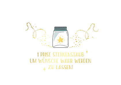 Postkarte - La Card - Sternenstaub