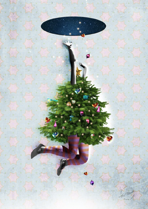Postcard - La Tack - falling