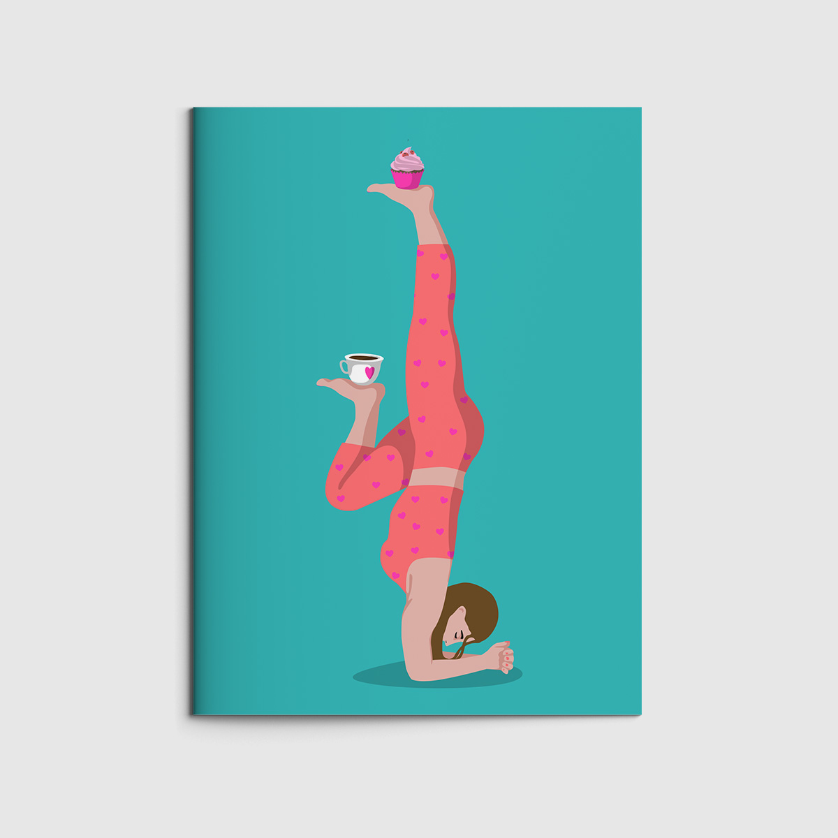 Booklet A6 - neonstyle - Yoga with coffee