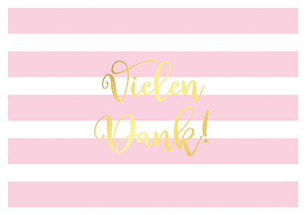 Klappkarte C6 - La Card - Vielen Dank