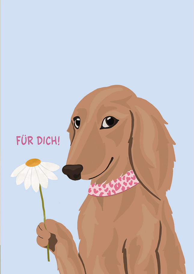 Klappkarte C6 - Alfie's Greetings - Für Dich